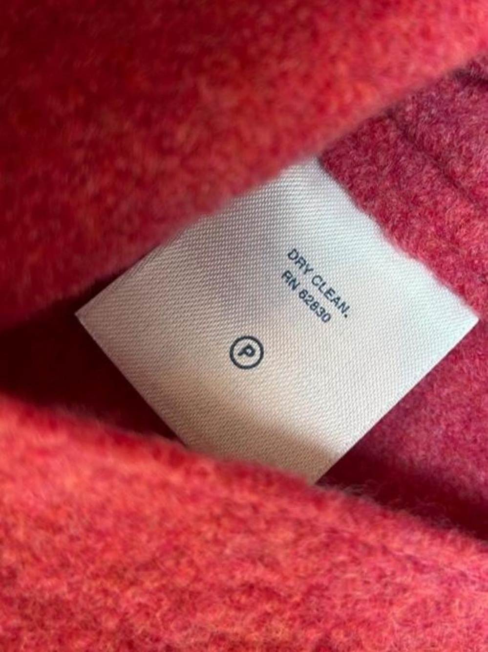 Land’s End 100% Wool Button-Front Jacket in Raspberry - Picture 6 of 6